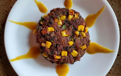 BBQ Black Bean Sweet Potato Burger
